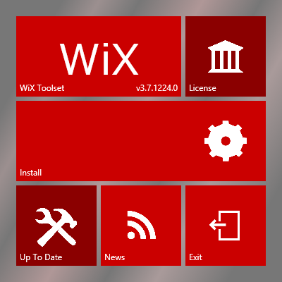 WiXインストール画面